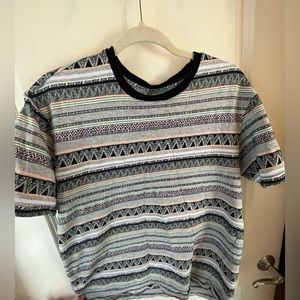 Pac Sun Striped Shirt Men’s Medium Neon